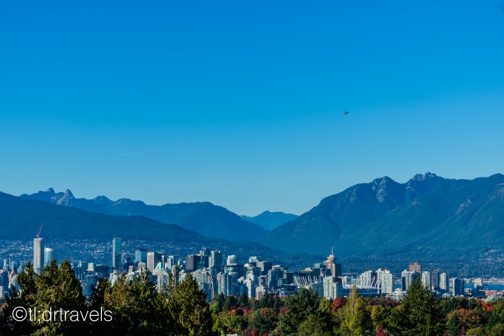 A view of Vancouver from Queen Elizabeth Park